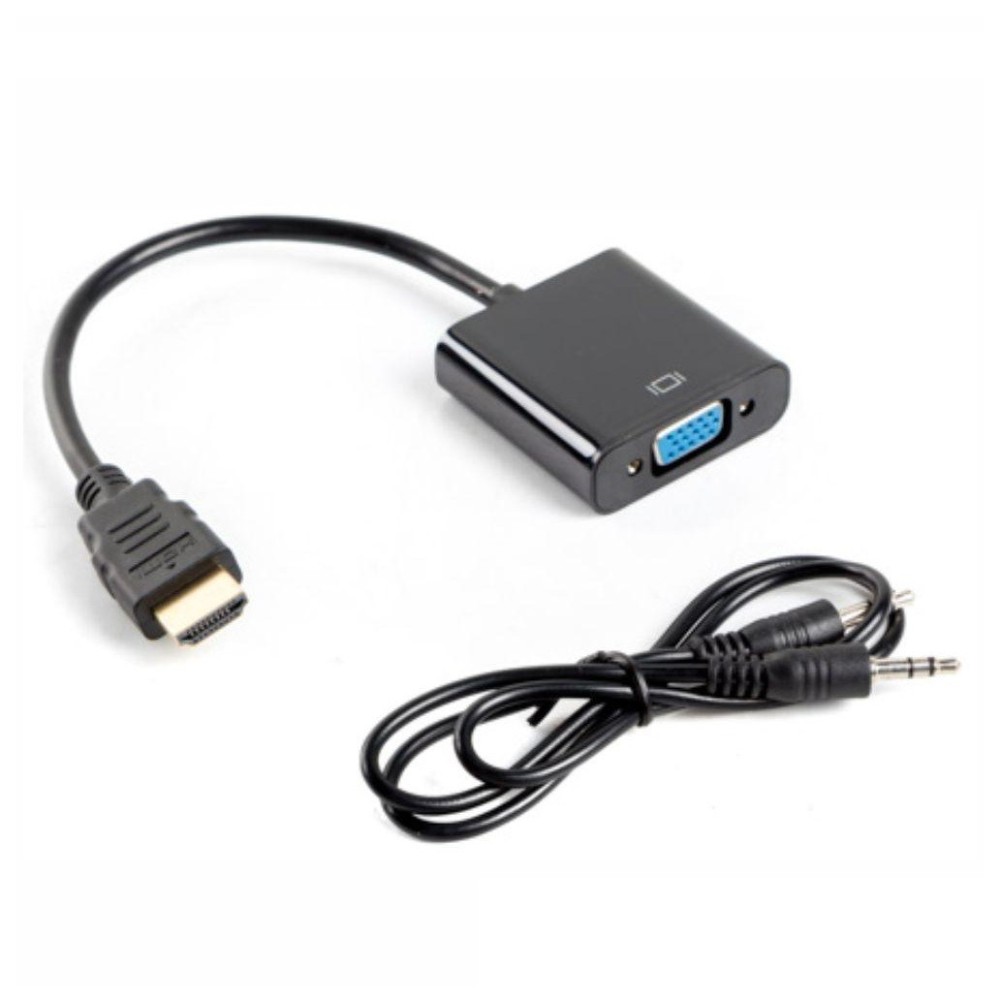 Cabo Adaptador HDMI / VGA + cabo jack 3.5mm macho/macho