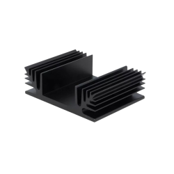 Dissipador alumínio, TO3, preto, 50mm x 65mm x 20mm
