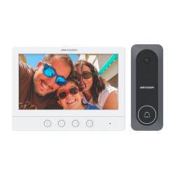 Kit videoporteiro, 4 fios analógicos, LCD 7"