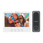 KIT VIDEO PORTEIRO 4FIOS C/ 4BOTES E LCD 7"