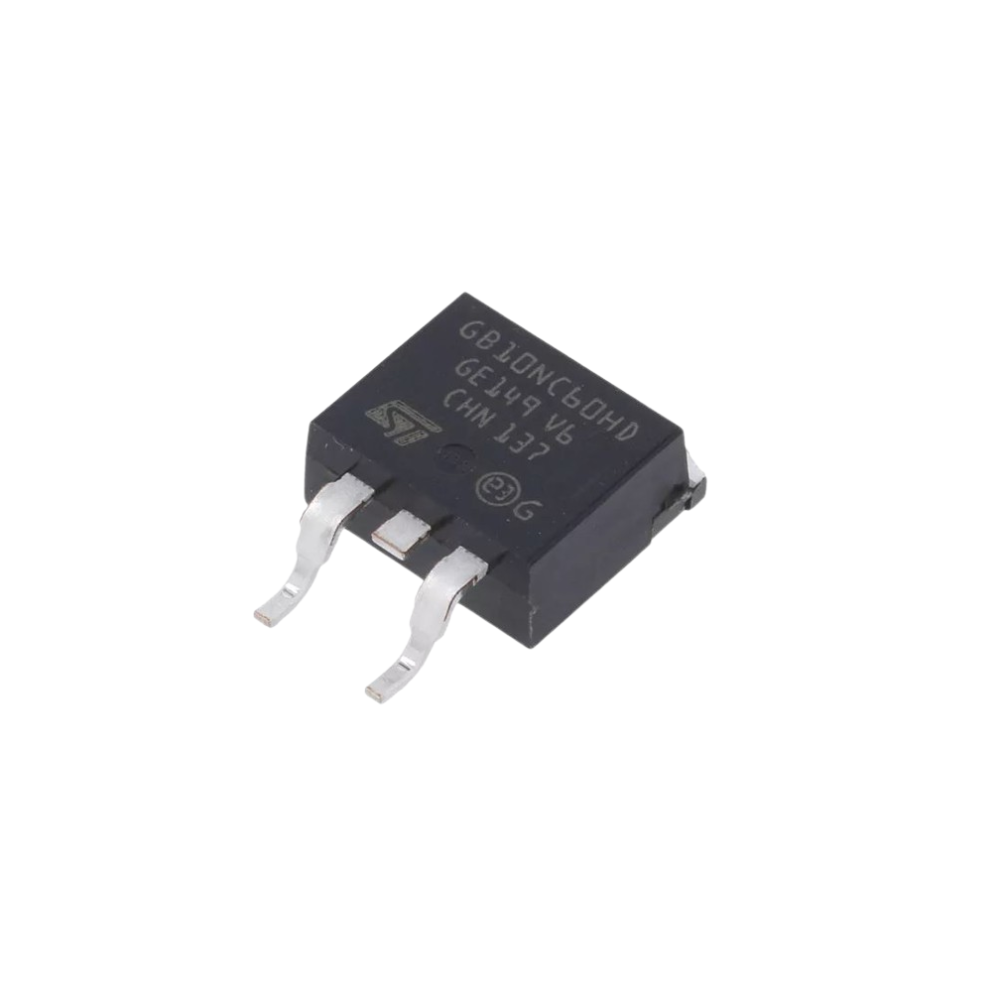 Transístor IGBT, 600V, 10A, 65W, D2PAK