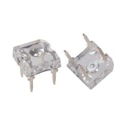 LED Super Flux, vermelho, 1,8-2,4V DC, 7,62x7,62mm, 1120÷2500mcd, 60°, 20mA