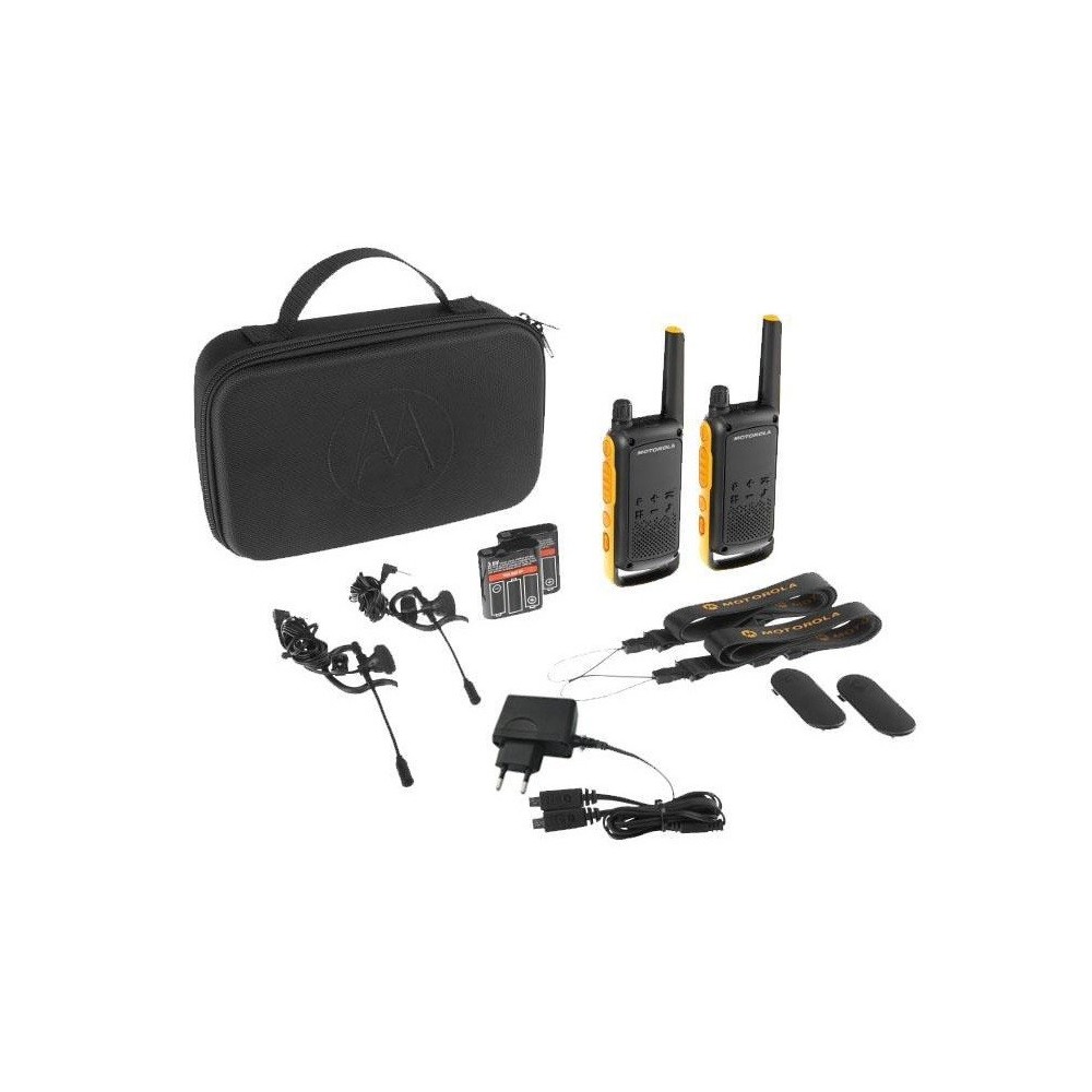 Pack de 2 Walkie-Talkies MOTOROLA PMR T82 Extreme, com estojo