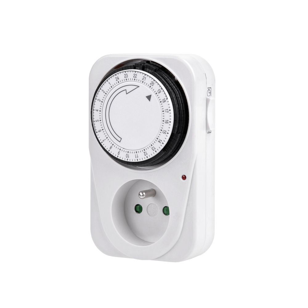 Temporizador Horário Analógico Ajustável, ciclo de 24H