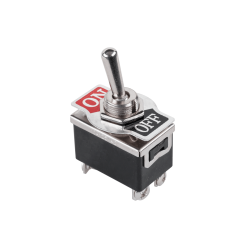 Interruptor de Alavanca Bipolar,  4 terminais faston 6.3mm