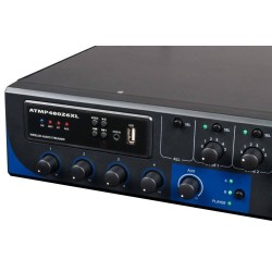 Amplificador misturador 480W@100V 6 zonas