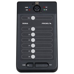Consola de chamada, 6 vias, para PROEL ATMP480Z6XL