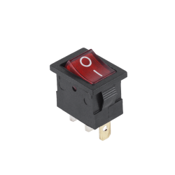 Interruptor simples ON-OFF, 230V, luminoso vermelho