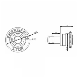 Pulsador de Emergência, 230V, da marca SOLERA