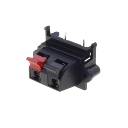 Ficha para coluna, 2 bornes, com molas