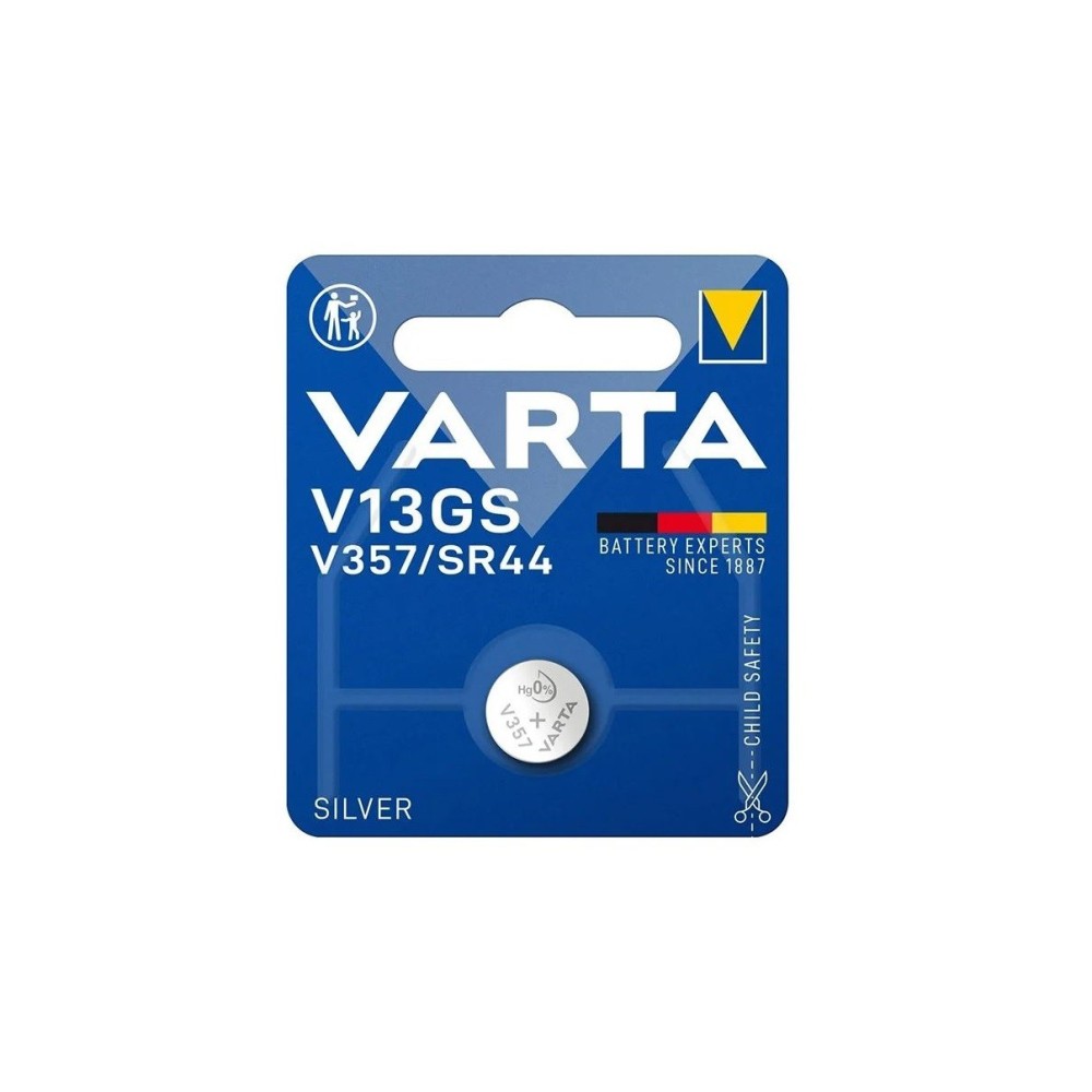 Pilha Óxido de Prata, tipo botão, SR44, VARTA