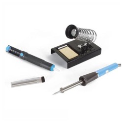 Kit Ferro Soldar + Dessoldador + Suporte + Solda