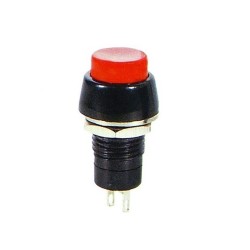 Pulsador Redondo NA 250V 3A Vermelho