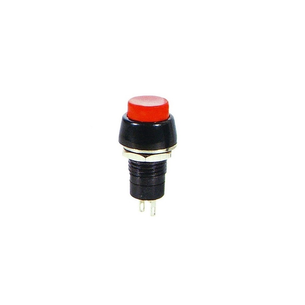 Pulsador Redondo NA 250V 3A Vermelho