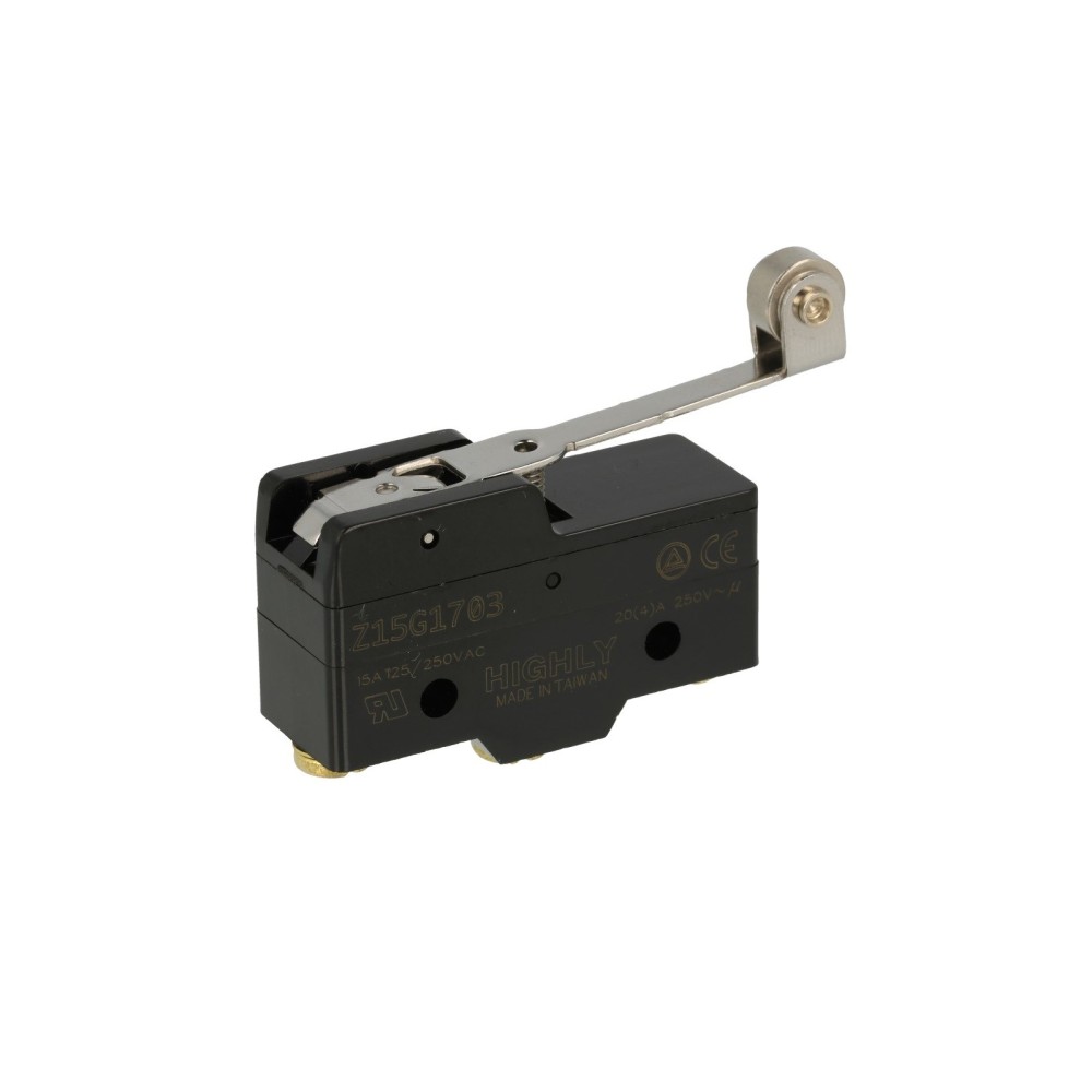 Microswitch industrial, 49,2mm, 20A/250VAC com patilha, RLT 48,5mm
