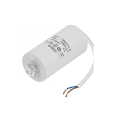 Condensador de arranque 450V, com cabo, 8 µF, + terra