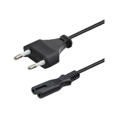 abo de Alimentação IEC320 C7, ficha Tipo-8, preto, 3mts