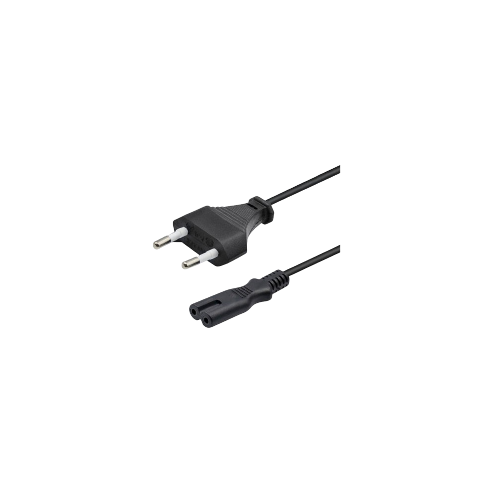 abo de Alimentação IEC320 C7, ficha Tipo-8, preto, 3mts