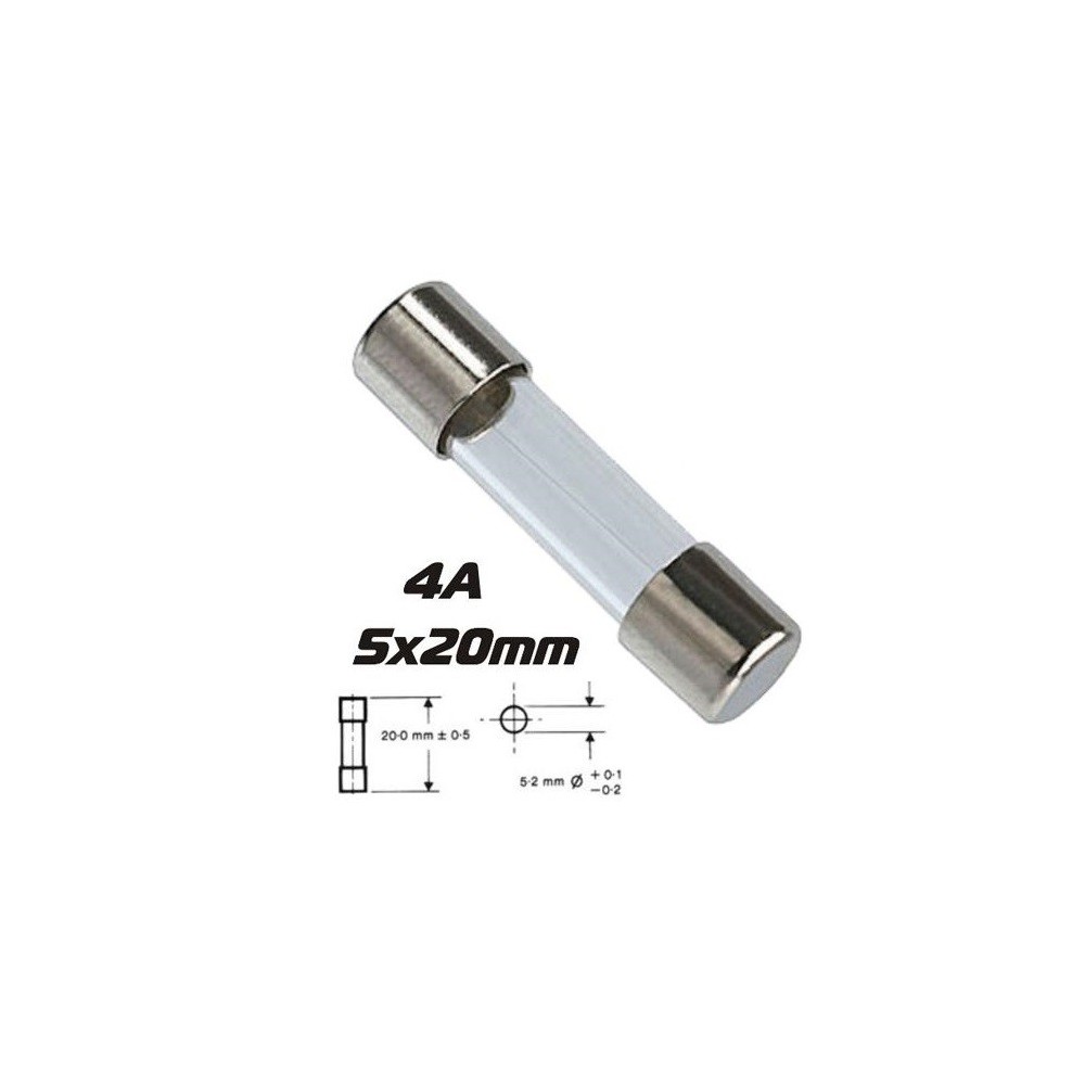 Fusível 5x20 Fusão Lenta 4A