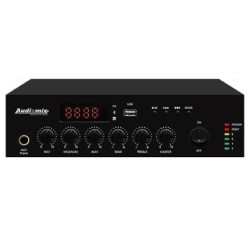 Amplificador de linha, 120W, MIC, USB/BT/SD, AUDIOMIX AS-120UB