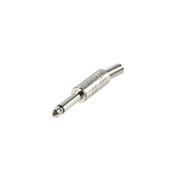 Ficha Jack 6.35mm, Macho, Mono, em metal