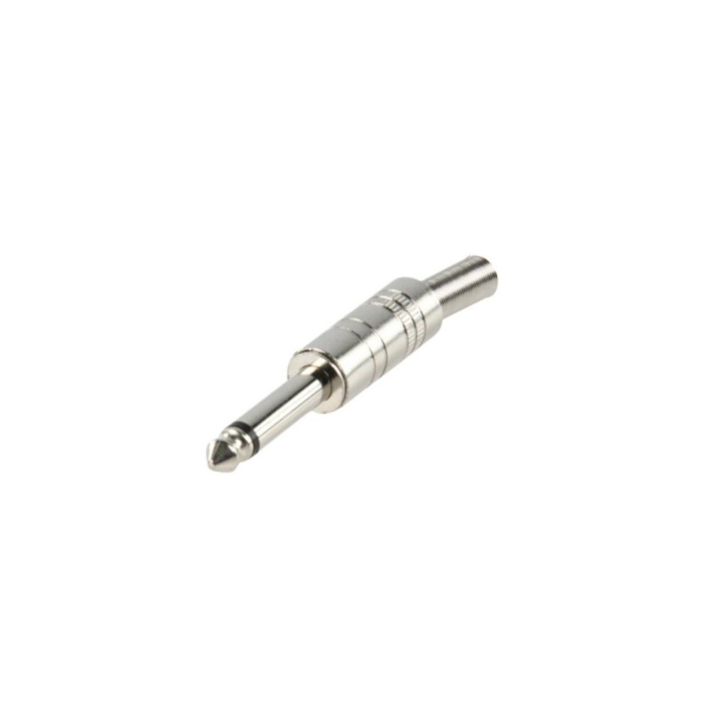 Ficha Jack 6.35mm, Macho, Mono, em metal
