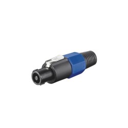 Ficha SPEAKON 4P Macho Extensão