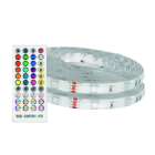 PACK FITAS LED RGB 12V 2 X 5 mts CONTROLO MUSICA IP65