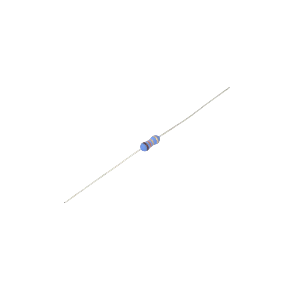 Resistência de carvão, 1.3 Ohm, 0.5W, THT