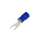 Terminal forquilha isolado azul, 2,5-2-3,2mm