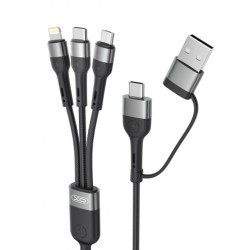 Cabo USB-A 3 em 1 USB-C/Lightning/MicroUSB