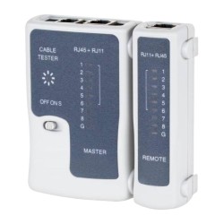 Testador de cabos de rede RJ45 CAT5/5e/6