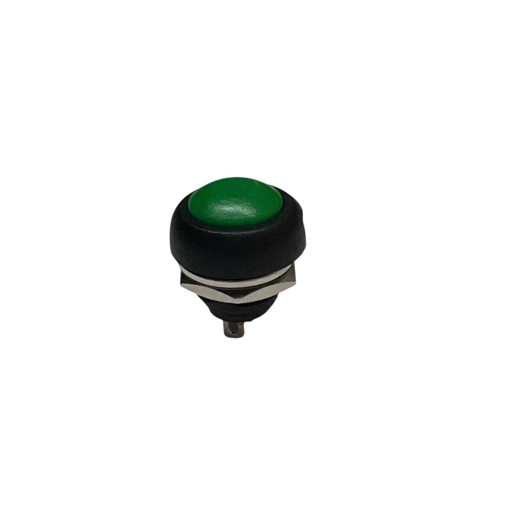 Pulsador Redondo OFF-(ON) 250VAC 1A Verde