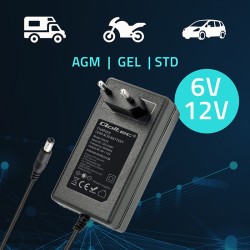 Carregador automático de baterias 6V 12V