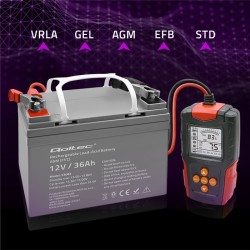Testador baterias digital LCD 12V 24V 3Ah-200Ah