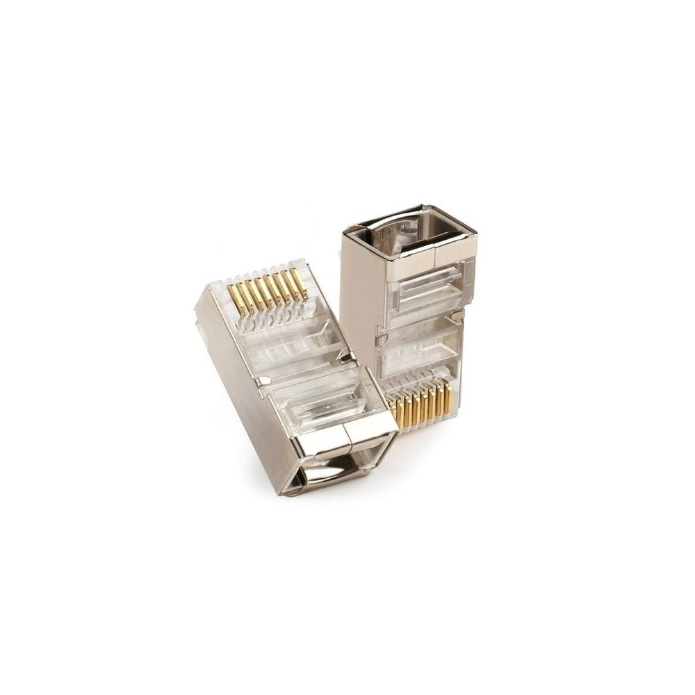 FICHA RJ45 8P BLINDADA CAT6