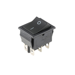 Interruptor comutador ON-ON sem luz preto