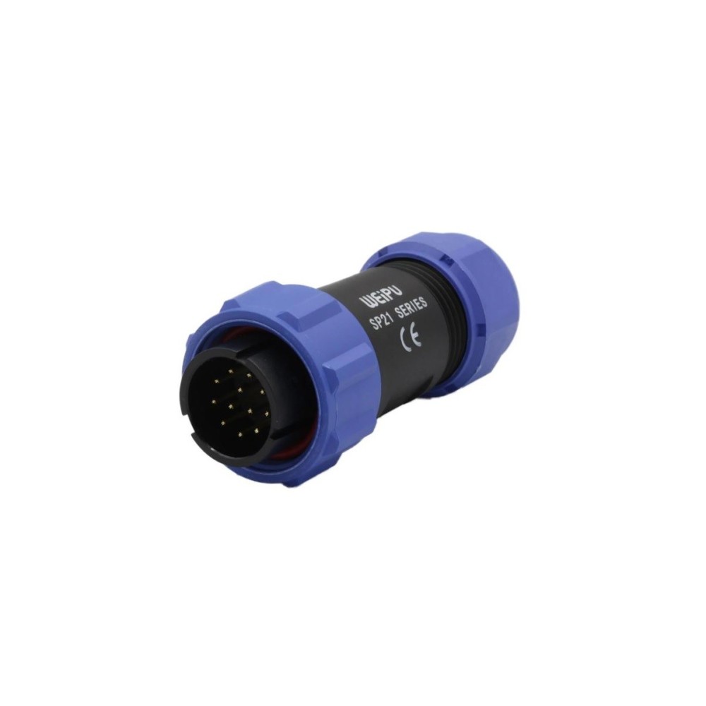 Ficha circular12P Macho IP68
