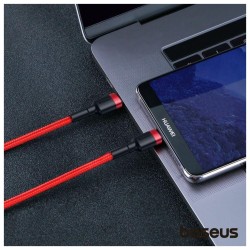 Cabo USB-C Macho para USB-C Macho Cafule, fast charging, 2mts
