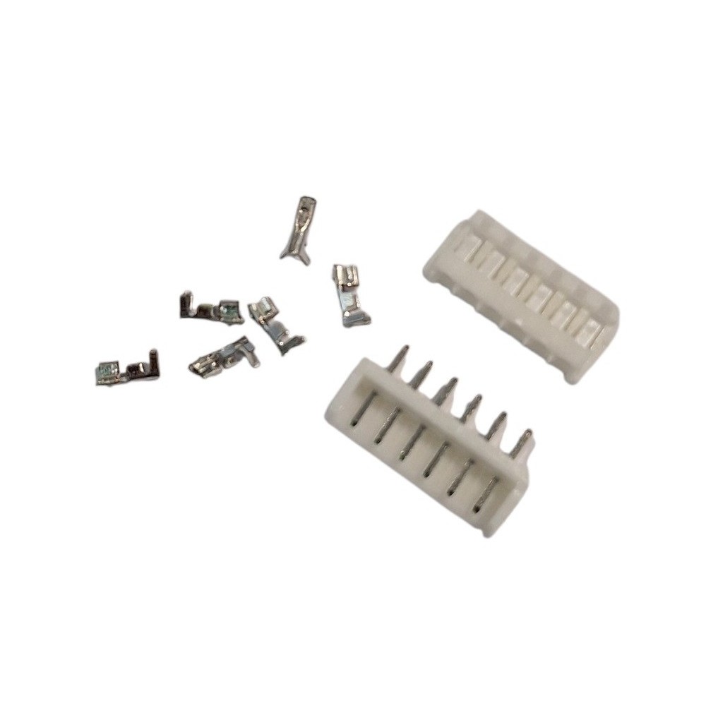 CONJUNTO FICHAS PIN-SOCKET 6 PINOS MACHO/FEMEA