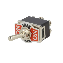 Interruptor Alavanca, 3 posições ON-OFF-ON, DP3T