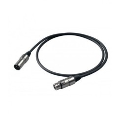 Extensão XLR Fêmea / XLR Macho PROEL 5mts