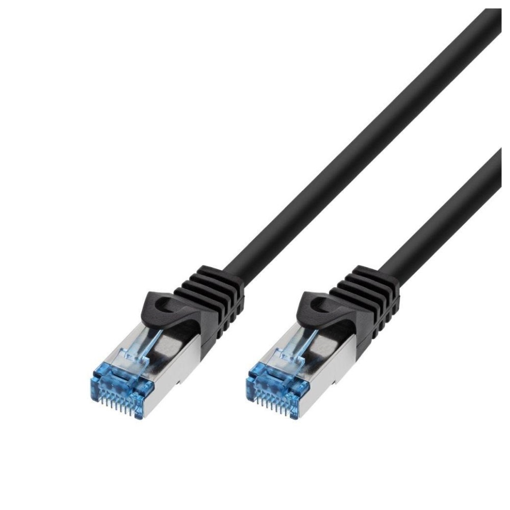 Cabo de rede S/FTP, CAT6A, LSZH, Preto, 10mts