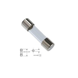 Fusível vidro 5x20 6.3A lento