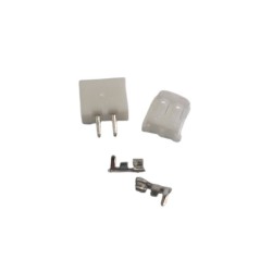 CONJUNTO FICHAS PIN-SOCKET 2 PINOS 1 MACHO / 1 FEMEA