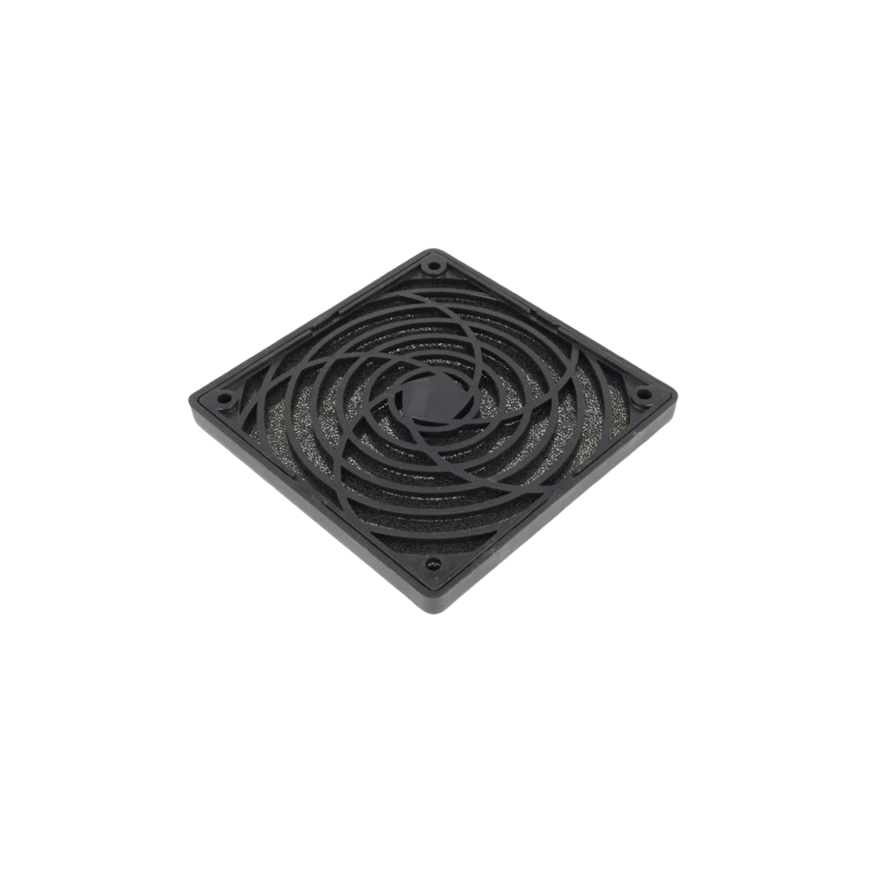 Grelha Plástica com Filtro para Ventiladores de 120mm
