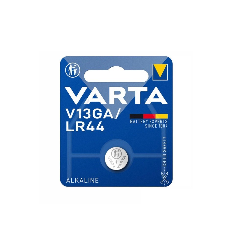 Pilha Alcalina 1.5V para relógio LR44/AG13/V13GA/A76 VARTA