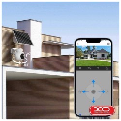 Câmera de Vigilância IP, FHD, Wifi, com Painel Solar, XO