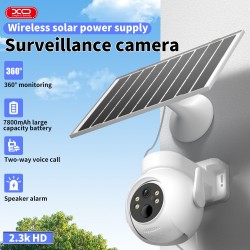 Câmera de Vigilância IP, FHD, Wifi, com Painel Solar, XO