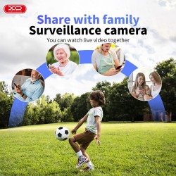 Câmera de Vigilância IP, FHD, Wifi, com Painel Solar, XO